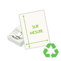 Flyer recyclé format personnalisé