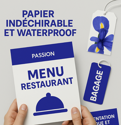 Impression indéchirable & waterproof