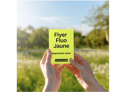 Affiche fond fluo jaune