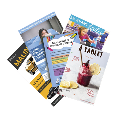 Impression de flyers A6 A5 A4
