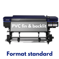 PVC fin et backlit format standard 